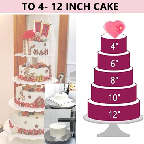 Macchina per glassa per Torte, Macchina elettrica per Decorare Torte, spalmatore di Crema a velocità Regolabile per Cottura Professionale e spalmatura di Torte
