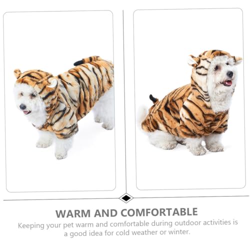 Disfraz para perro con estampado de tigre talla S miniatura 5