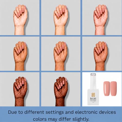 Image of BOLT BEE 15ML Gel Nail Polish 1Pc Clear Pink Glitter Nail Polish Soak Off UV LED Nail Gel Polish Nail Art Starter Manicure Salon DIY at Home, 0.5 OZ (1) (139)
