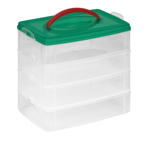 Snapware FBA_ Snap N Stack Seasonal (4) 6X9 Rectangle 2.5 L(6) Medium Clear