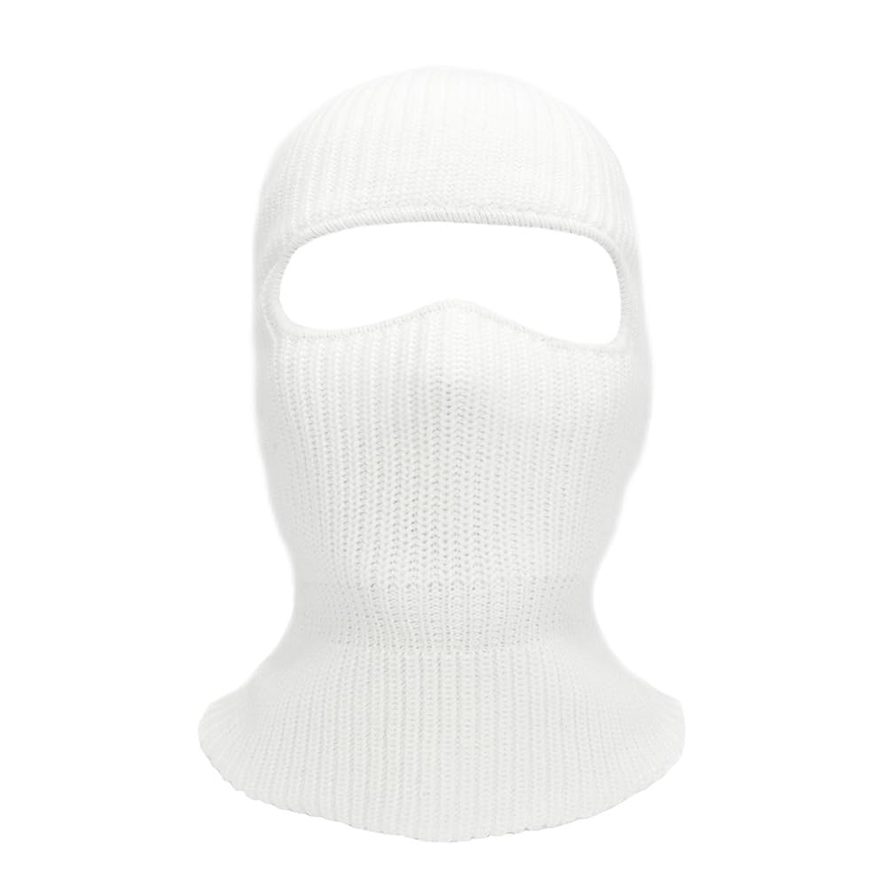 Winter Wool Balaclava Knit Ski Mask Beanie for Men Women 2 in 1 Balaclava Beanie Hat Warm Full
