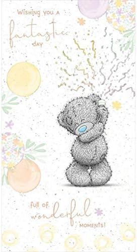 Me To You Tatty Teddy Weihnachtskarte – Handgefertigt Mit Goldfolie & Edelsteinen, 30,5 X 43,2 Cm, In Geschenkbox
