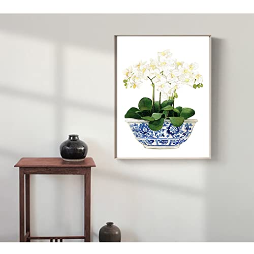 Poster fleur de saule style chinois pour habiller un mur vide sans cadre facilement