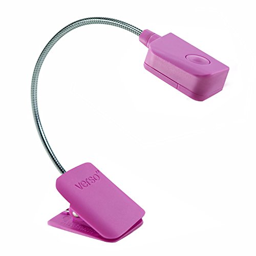 Reading Light, Pink, LED Reading Light, Book Light, E-Reader light, Verso
