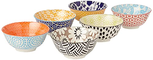 Certified International Porcelain Chelsea 6.25Bowls Set of 6 Multicolored