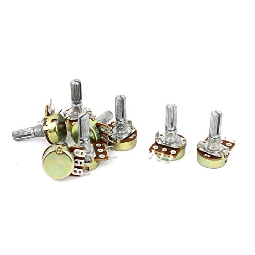Uxcell a15011600ux0239 2 Sets 1K 2K 5K 10K Ohm Linear Taper Rotary Potentiometer Pot