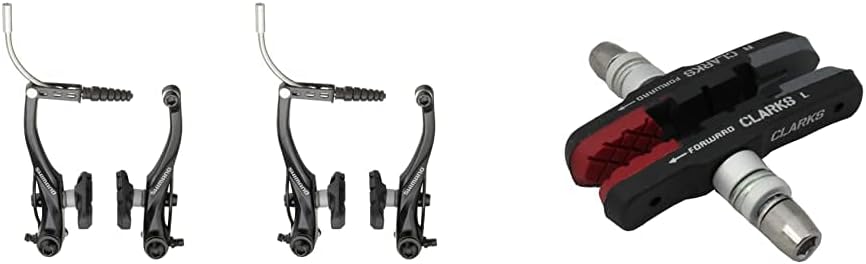 Shimano Alivio T4000 Black FRONT & REAR Bike MTB Hybrid V Brake Set in Black