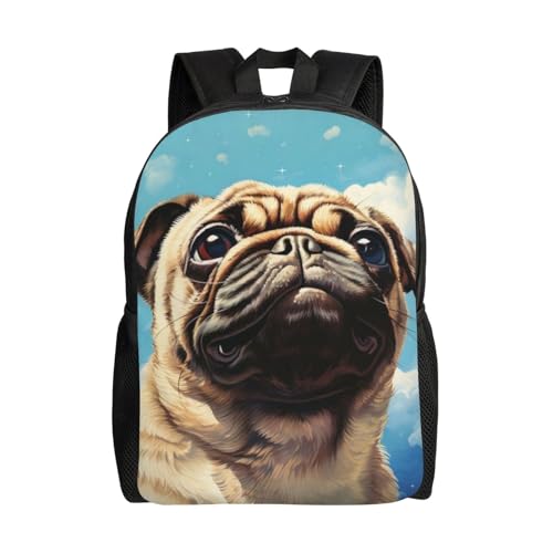 Commuter Stylish High Capacity Art Backpack Large Multipurpose Bag Double Zipper Backpack Unisex 16 Inch