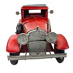 YCHTEWY-Iron Classic Red Truck Pick-up Model Collectible Vehicle Decoration, Metal Truck Christmas Decor ，Unique Blend of Vintage, Rustic, Farmhouse Truck Decor for Table Top Decor. (B)… - Image 5