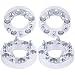 4pc 1.25" Thick 5x4.5 to 5x5 Wheel Adapters 5 Lug 1/2" Studs for Jeep Wrangler Grand Cherokee Liberty | Ford Mustang Explorer Taurus | Lincoln MKS MKX