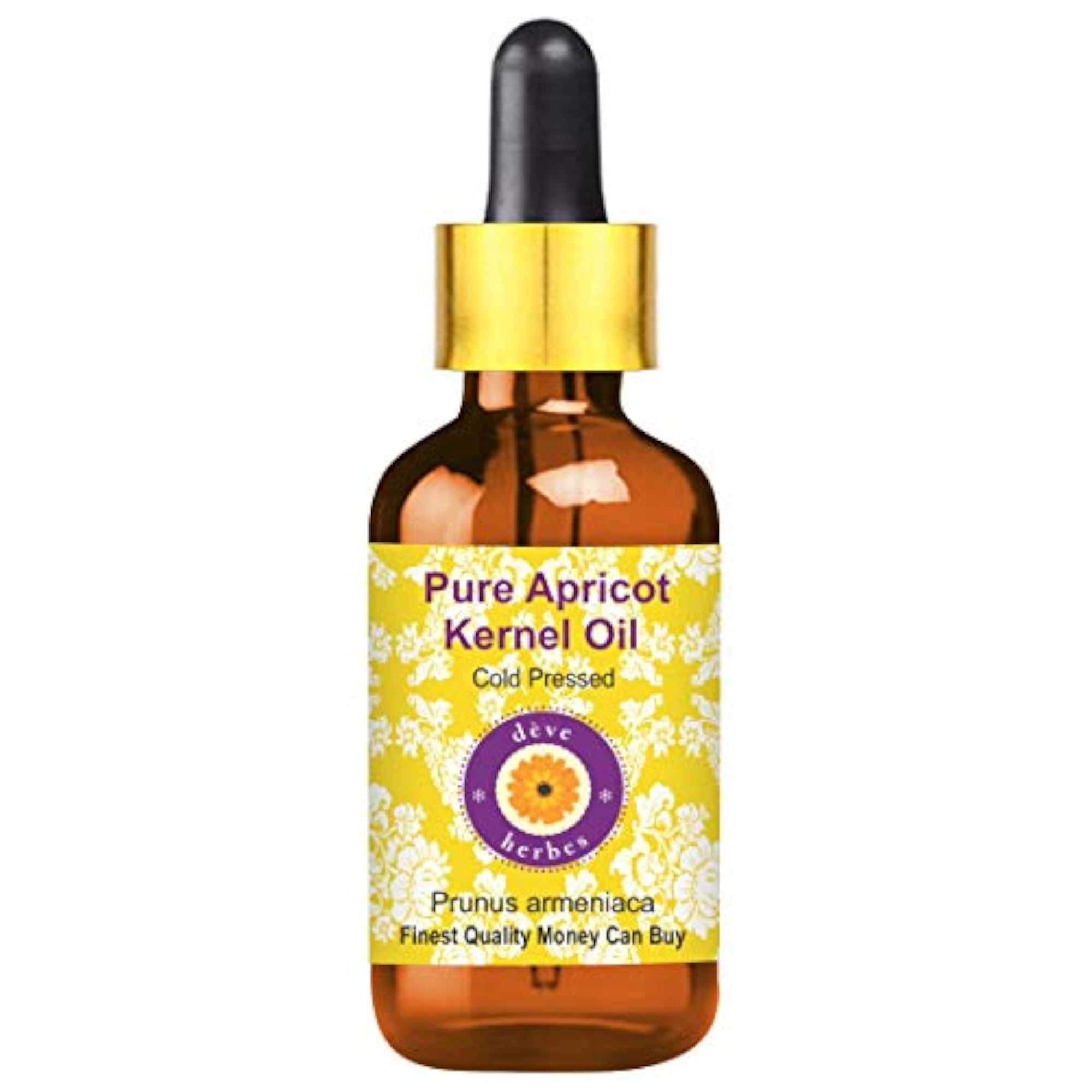 Pure Apricot Kernel Oil, Cold Pressed, Natural, 30 ML