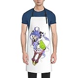 [RFSHOPWF] ウマ娘 ライスシャワー エプロン H型シンプルカフェエプロン おしゃれレディースメンズポケット付き シワになりにくい撥水汚れにくい家庭用ピナフォア 保育士キッチン業務用作業用えぷろん。70cm×84cm