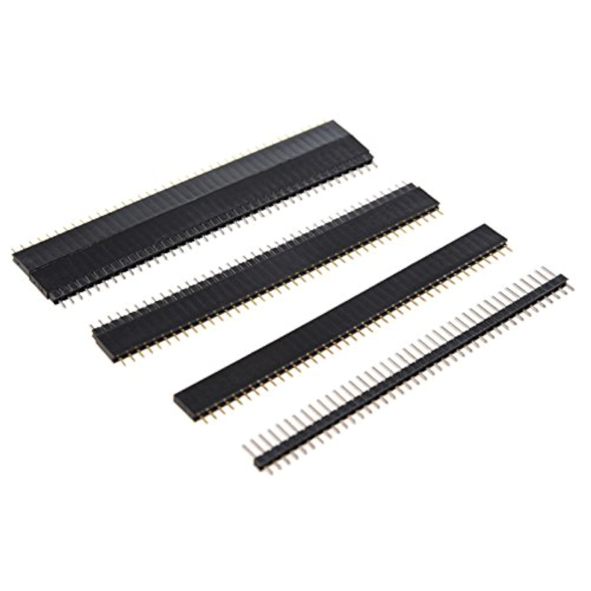 5 PCS Pack 40 Pin 2.54mm Single Row Straight Male + Female Pin Header Strip