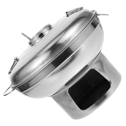 Casserole INOX pot portable fondue hot pot réchaud cuisine intérieure extérieure