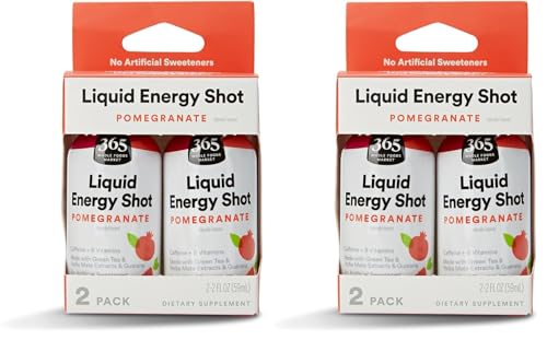 Image of 365 by Whole Foods Market Energy Shot, Pomegranate, 2 Fl Oz, 4 Pack