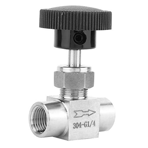 Válvula de aguja recta BSPP de acero inoxidable de alta resistencia para redes de fluidos