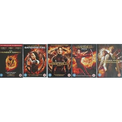 HUNGER GAMES 1-5 COMPLETE COLLECTION / 1. PART 1 / 2. CATCHING FIRE / 3. MOCKINGJAY PART 1 / 4. PART 2 / 5. THE BALLAD OF SONGBIRDS & SNAKES = ULTIMATE 5 x DVD UK SET