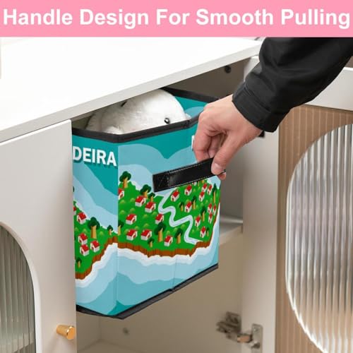 Rangement placard efficace grâce au bac cube en tissu pour vêtements - 7
