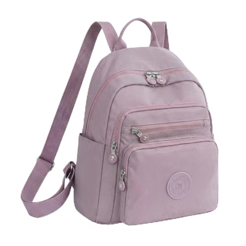 Image of TS WITH TECHSUN Stylish Lightweight Water Resistant Backpack for Women Girls | Anti-Theft Adjustable Shoulder Strap Bag | Multipocket Daypack for Travel, Shopping, Office, Work