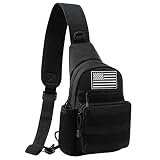 Jueachy Sling Bag Military Shoulder Chest Pack Shoulder Molle Sling Pouch