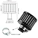 RYANSTAR 12mm Air Filter Cold Air Intake Filter Breather Turbo Vent Universal Air Intake Filter Cleaner Black Compatible with car and Motorcycle