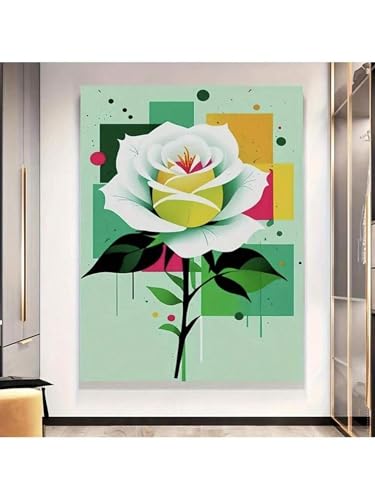 Affiches florales géométriques roses blanches pour salon esthétique - 3