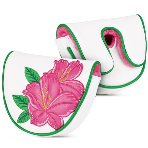 Housse de putter maillet DF3 protectrice à broderie florale robuste