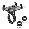 Gavigain Support de téléphone de vélo, Clip de téléphone de Guidon de vélo réglable en Alliage d'aluminium, Support de Support de Smartphone de vélo (Noir) #4
