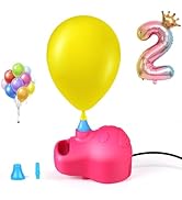 LIBERRWAY Electric Balloon Pump, Portable Balloon Air Pump for Round &amp; Foil Balloons, Fast Balloo...