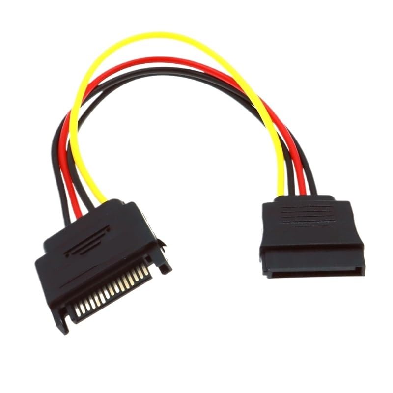 Cable splitter de energía SATA II macho a hembra 20 cm miniatura 3