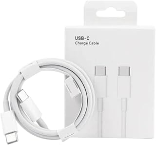 كابل شحن USB من نوع سي 60 وات 1 متر،أبيض