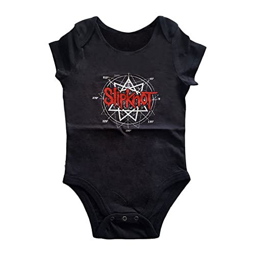 Image of Slipknot Kids Baby Grow: Star Logo (Back Print) - 24 Months - Black