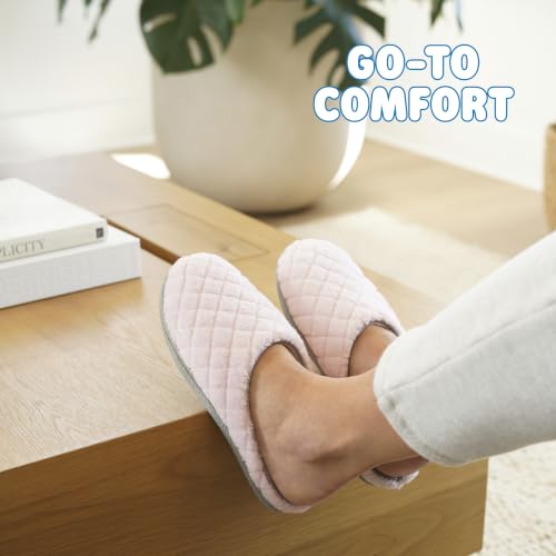 Image of Leslie Terry Clog House Shoes with Memory Foam, Indoor Slippers with Wide Widths