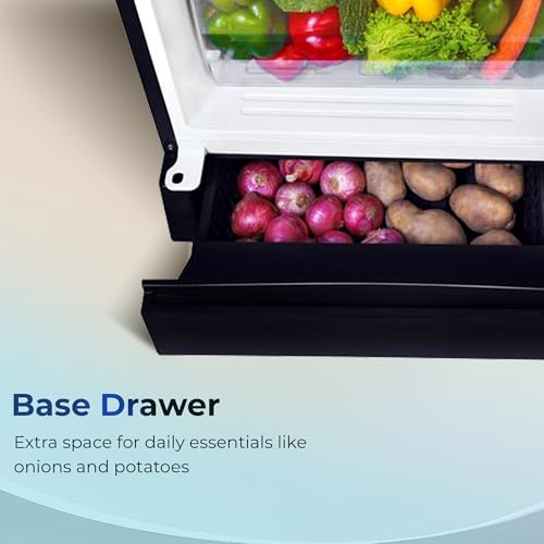 Haier 190 L 4 Star Direct Cool Single Door Refrigerator with Fast Ice Making, Easy Clean Back, Large Vegetable Box (HED-204TMIBA-N, Marine Ivy, Base Stand Drawer, 2026 Model) 7 41idFD3pwHL