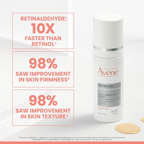 Image of Avene Retrinal Intensive Multi-Corrective Cream, Wrinkle Cream, Retinal Anti Aging Face Cream with Retinaldehyde, Niacinamide & Hyaluronic Acid, Anti Aging Moisturizer Reduces Wrinkles & Fine Lines