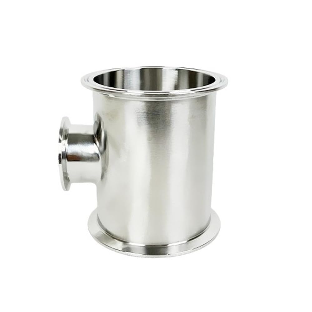 Yjqhody One Color 304 Fitting 3 Way T Type Ss304 Reducer Tube, 4X4x2 Inch Sanitary Tri Clamp Reducing Tee, Tubing For Distillation