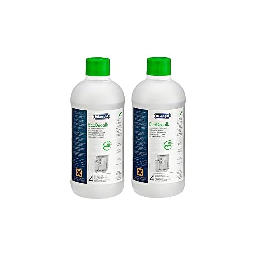 ELECTROTODO Descalcificador para Cafeteras EcoDecalk Delonghi - Repuesto para Limpiar y Descalcificar Todo Tipo de Cafeteras | Pack 2 x 500 ml