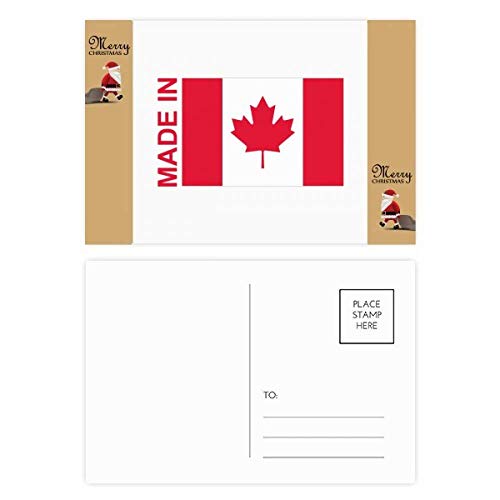 Cartes remerciement Noël fabrication Canada au motif Père Noël traditionnel unique