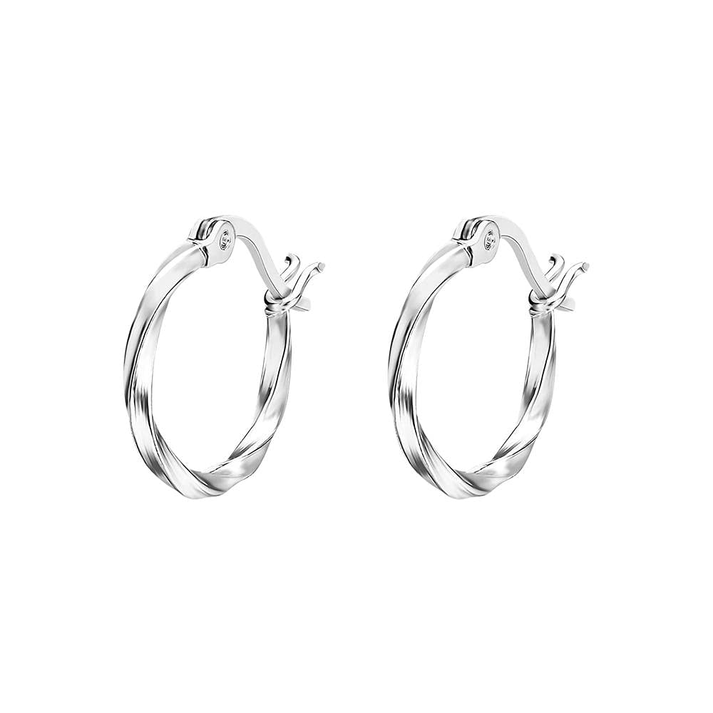LOTUS SILVER Pendientes de aro It Girl LP3279-4/1 Rizado