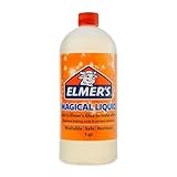 Elmer's Magical Liquid, Slime Activator Solution, Updated Formula for Double Slime Output, Safe and Washable, 1 Quart