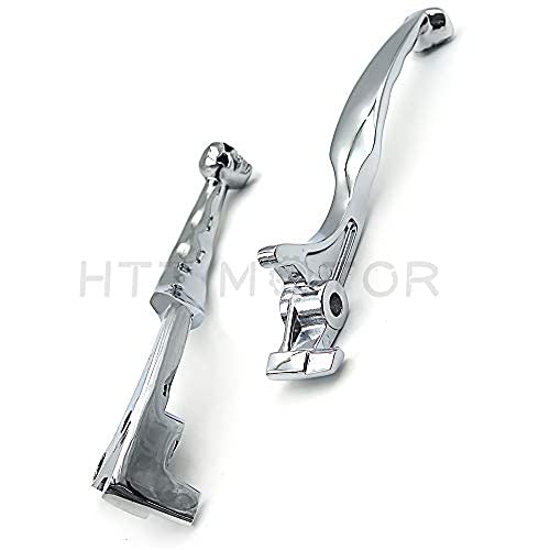 Httmt Mt241-010- Chrome Brake Clutch Skull Hand Levers Compatible With Kawasaki Vulcan 1500 1600 2003-2008 #TOP3