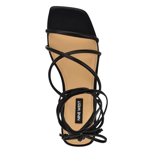 Sandale plate femme NINE WEST chaussure ouverte noire taille 38