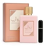 Perfume Ameerat Al Arab Prive Rose 100 ml – Eau de Parfum Árabe Original Mujer · Fragancia Oriental Floral y Afrutada · Larga Duración · Incluye Atomizador de Viaje de Regalo