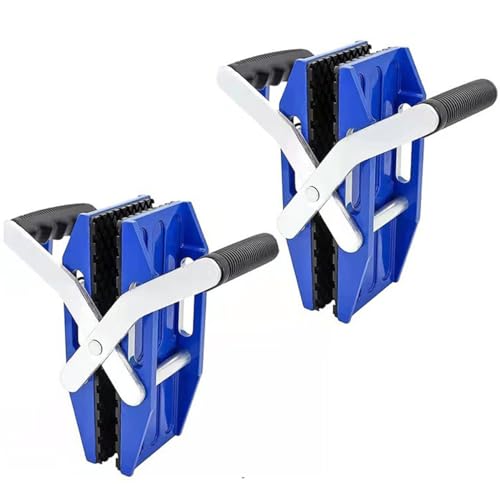 Generic 2 Pack Granite Slab Carrying Clamps, Double Handed Glass Slab Stone Panel Carrier, Heavy Duty Metal Sheet Plywood Lifting Tool, Capacity 550LBS, Opening 1.97in