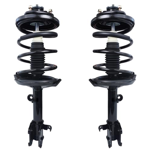 Image of Detroit Axle - Front Struts Kit for Acura 2003 2004 2005 MDX, 2 Struts with Coil Spring Assembly 2 Stabilizer Sway Bar Links 2 Outer Tie Rod Ends Replacement Suspension