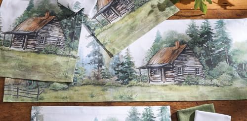 BLACK FOREST DECOR Cabin Retreat Table Runner – 13" W