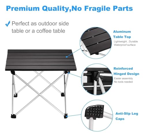 Table pliante de camping portative pour manger confortablement partout