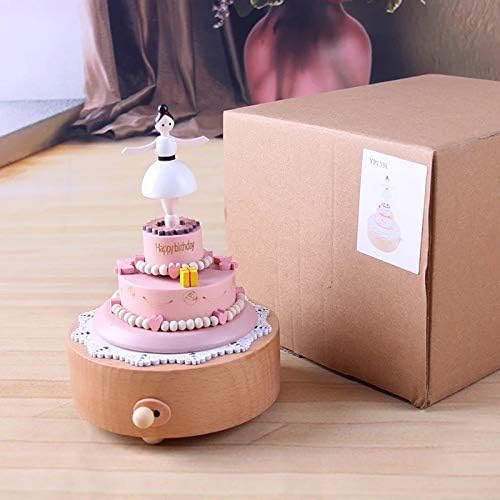 Wooden Ballet Dance Rotating Music Box Wooden Crafts Children's Toys Retro Birthday Gift Decoration Accessories image 5