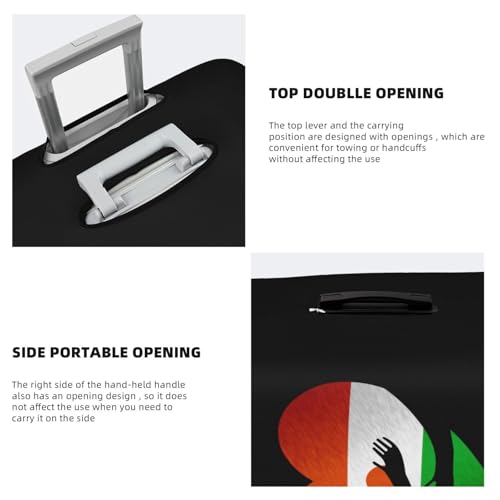 Travel Luggage Cover Niger Nigerien Flag Heart Fashion Washable Baggage Suitcase Protector Fit For Luggage Large4