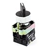 uxcell 22mm Latching 2 NO Three 3-Position Rotary Selector Select Switch ZB2-BE101C